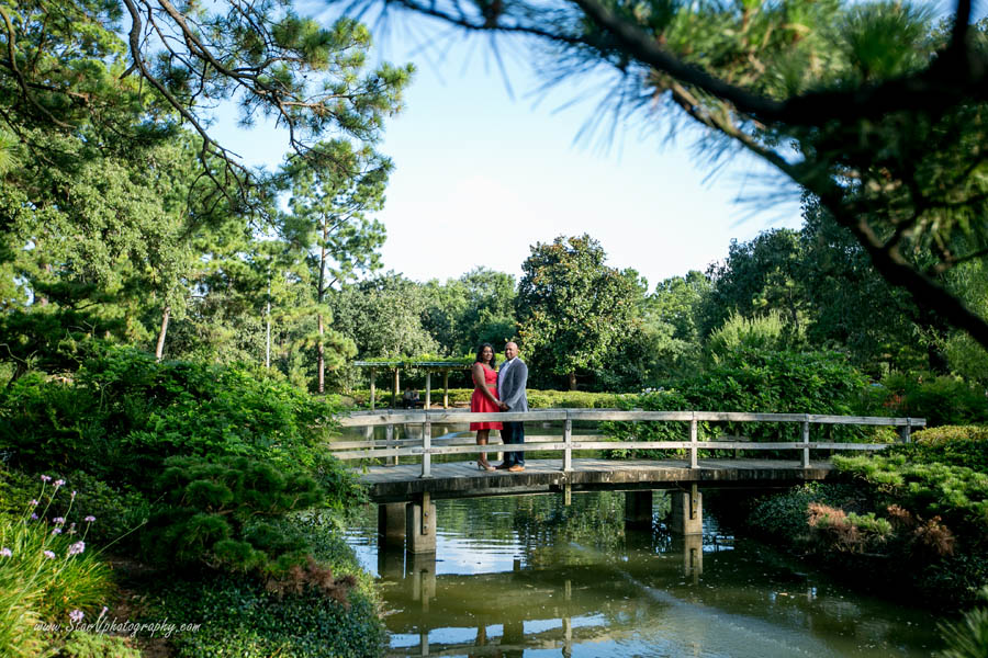 Indian Engagement photo at Herman Park-Japanese Garden