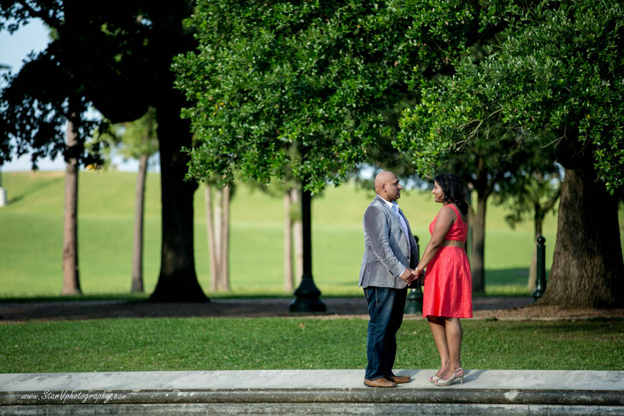 Indian Engagement photo at Herman Park