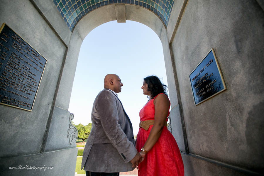 Indian Engagement photo at Herman Park