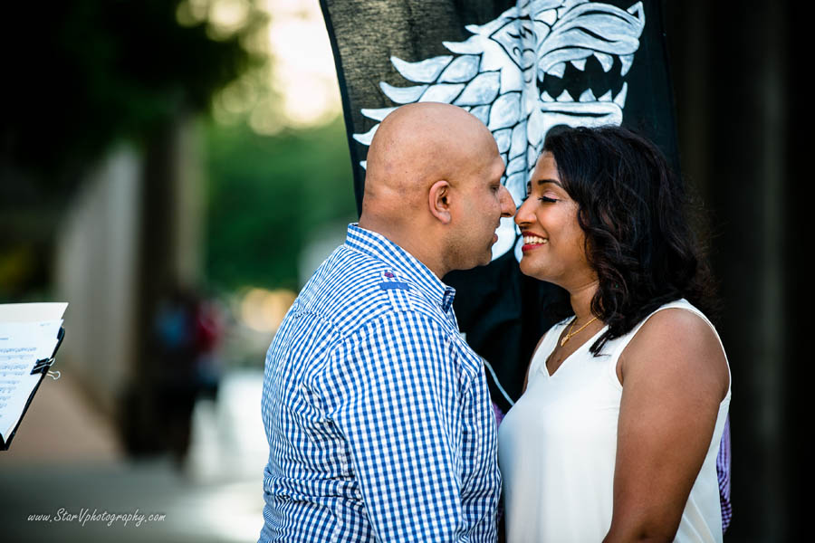 Indian Engagement photo at Texas A&M University park