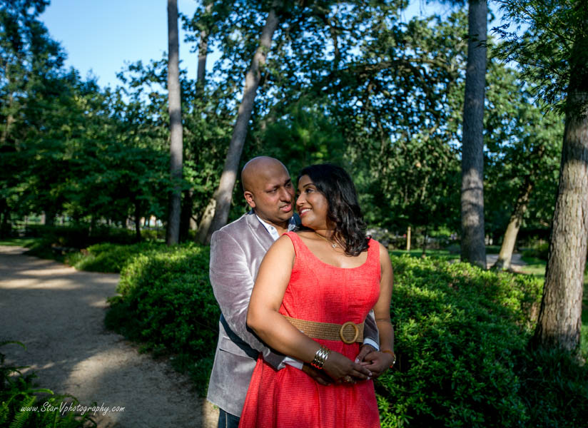 Indian Engagement photo at Herman Park